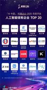 关村科金再登「AI中国」人工智能领军企业TOP20已 